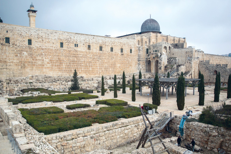 הגן הארכיאולוגי בירושלים. צילום: יונתן זינדל, פלאש 90