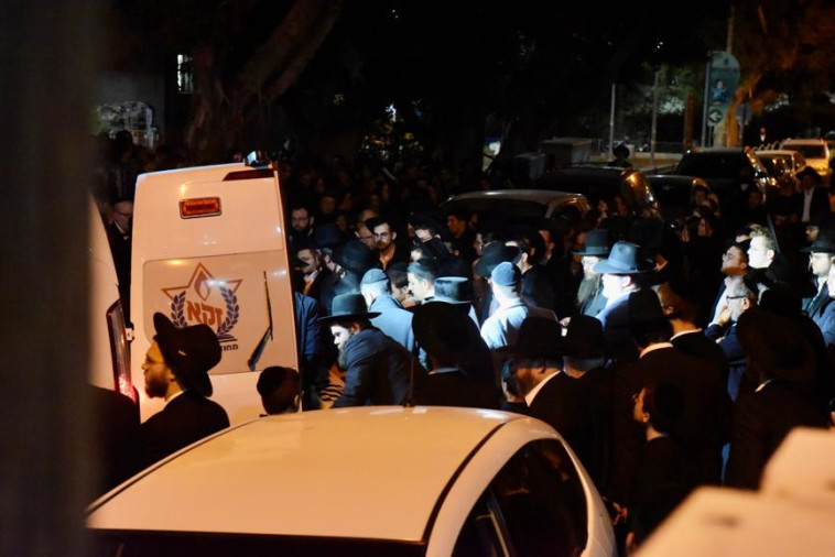 הלווית האברך מבני ברק. צילום: אבשלום ששוני