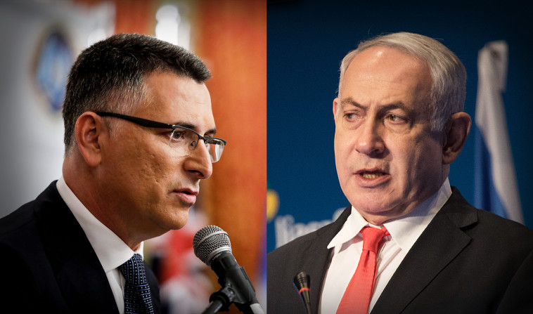 בנימין נתניהו, גדעון סער. צלם : הדס פרוש,אוליבייה פיטוסי, פלאש 90