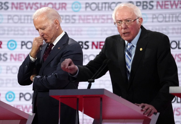 ג'ו ביידן, ברני סנדרס. צילום: רויטרס