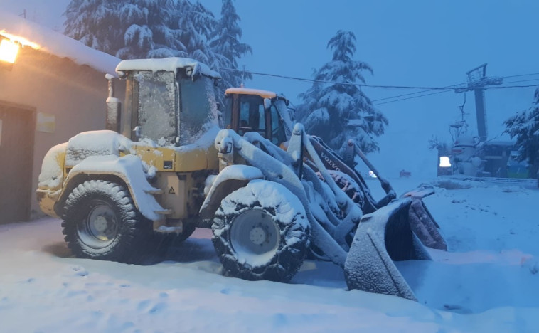 שלג גם בחרמון. צילום: אתר החרמון