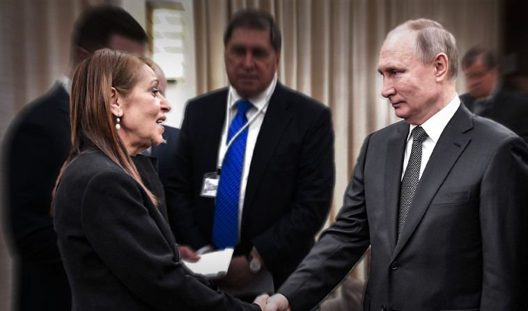 ולדימיר פוטין עם יפה יששכר. קרדיט: רויטרס