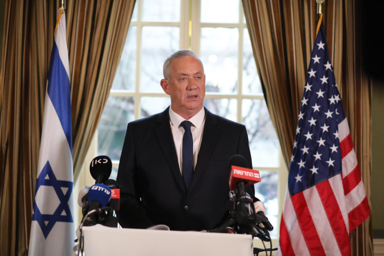 גנץ בבית הלבן בוושינגטון