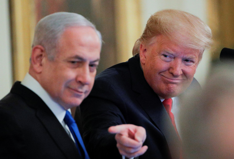 נתניהו וטראמפ מכריזים על תכנית המאה