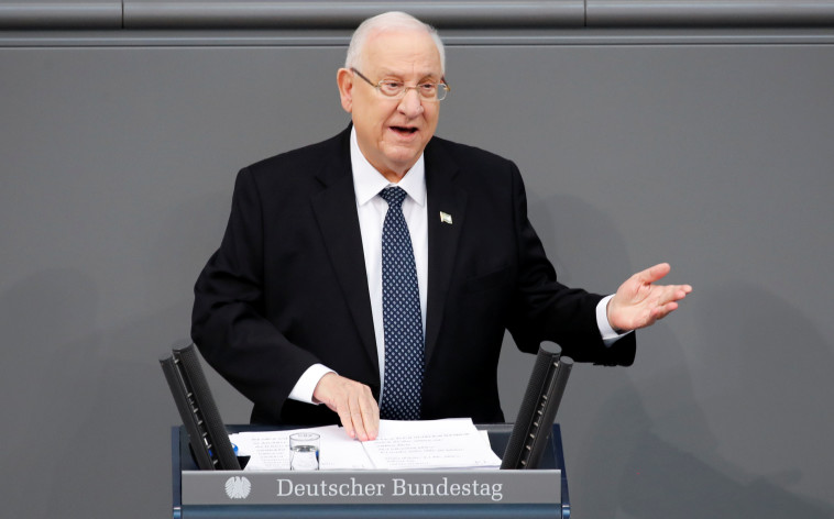 ראובן ריבלין נואם בבונדסטאג בברלין