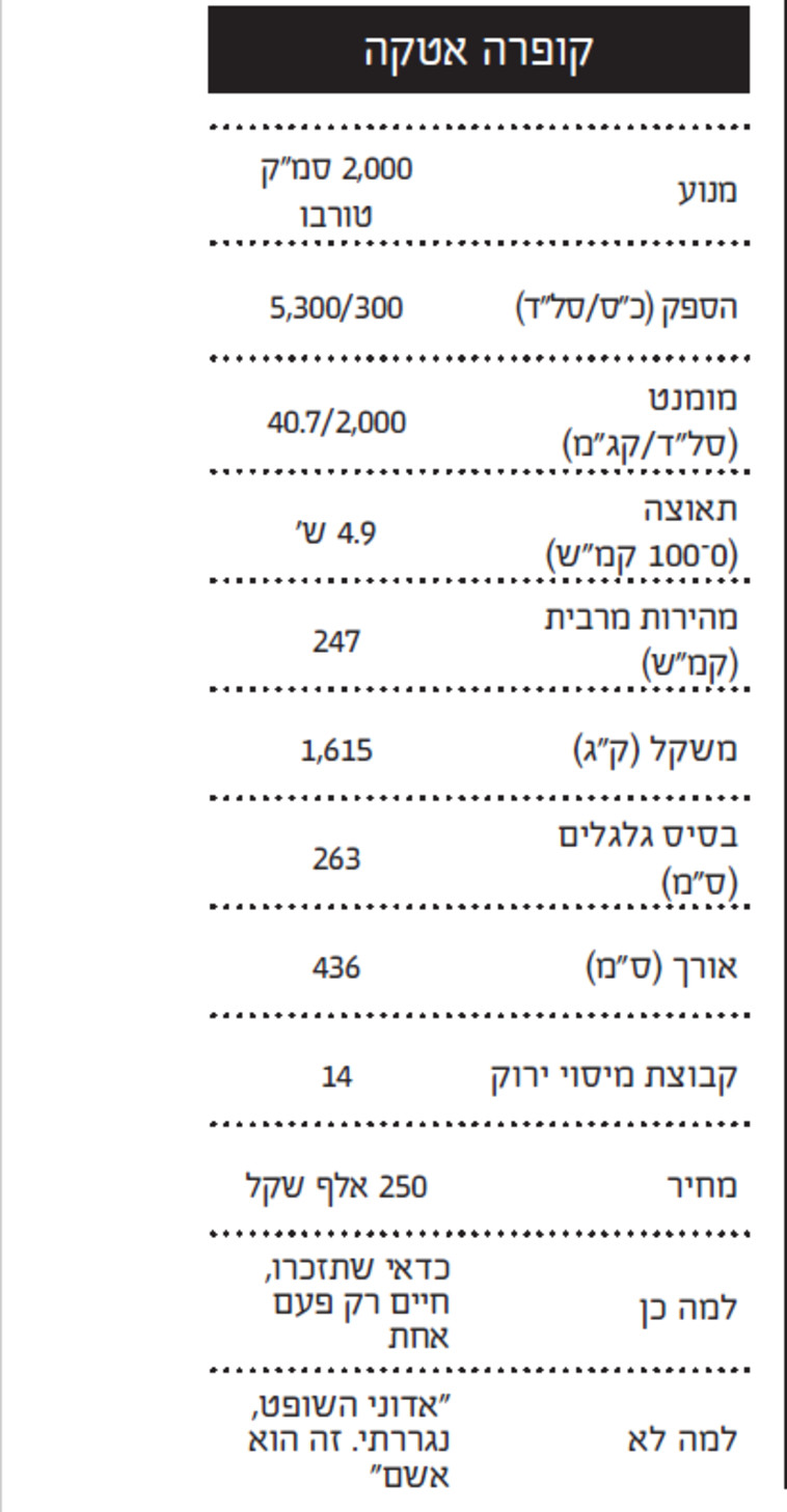 קופרה אטקה (צילום: אייל לוי)