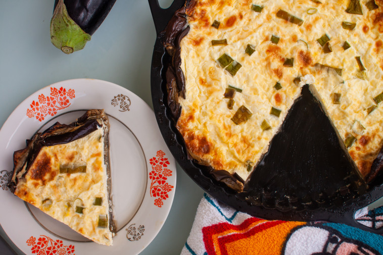 קיש גבינות עם קלתית מחצילים