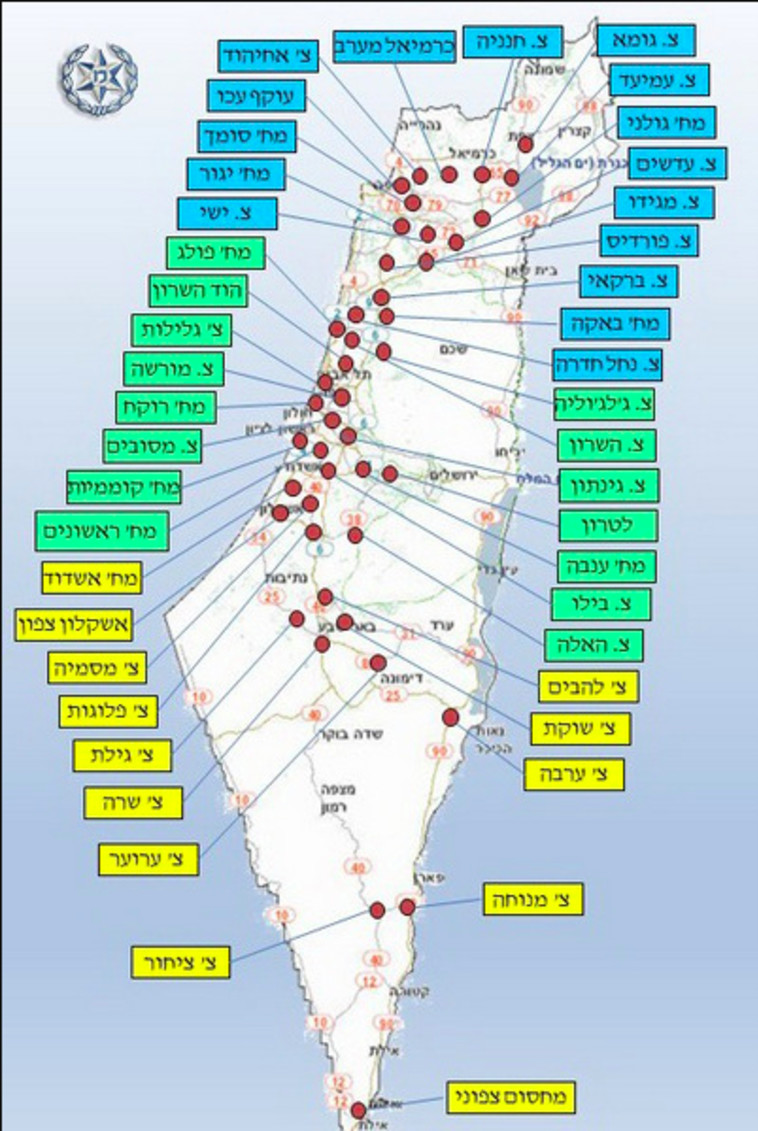 קורונה: מפת חסימות הכבישים בישראל לליל הסדר