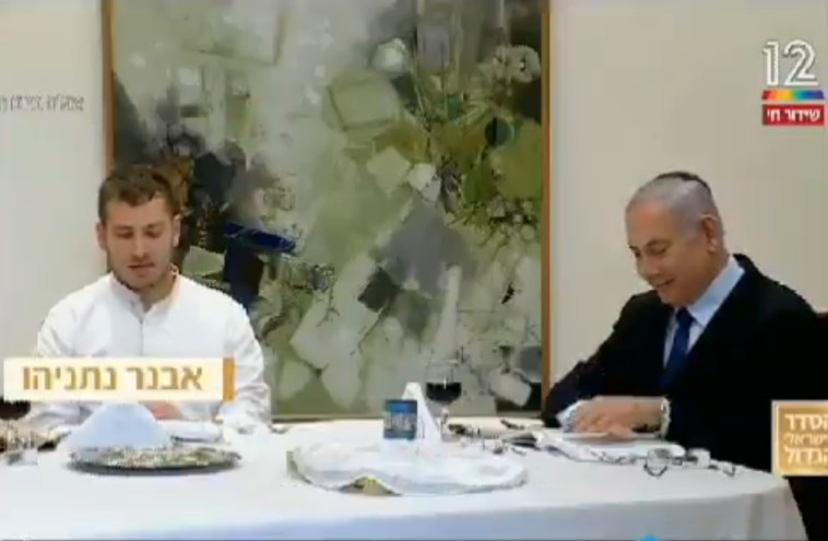 בנימין ואבנר נתניהו במשדר של ''קשת''