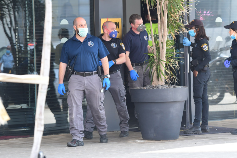 זירת אירוע הירי בתל אביב