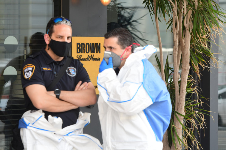 זירת אירוע הירי בתל אביב