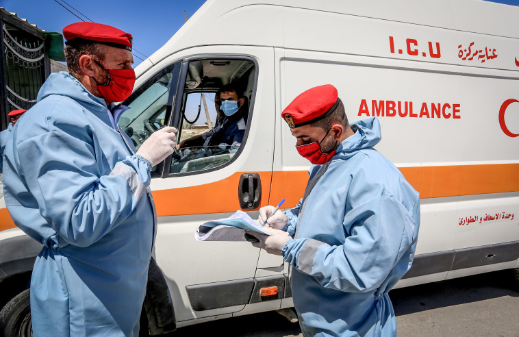 בדיקות הקורונה ברצועת עזה