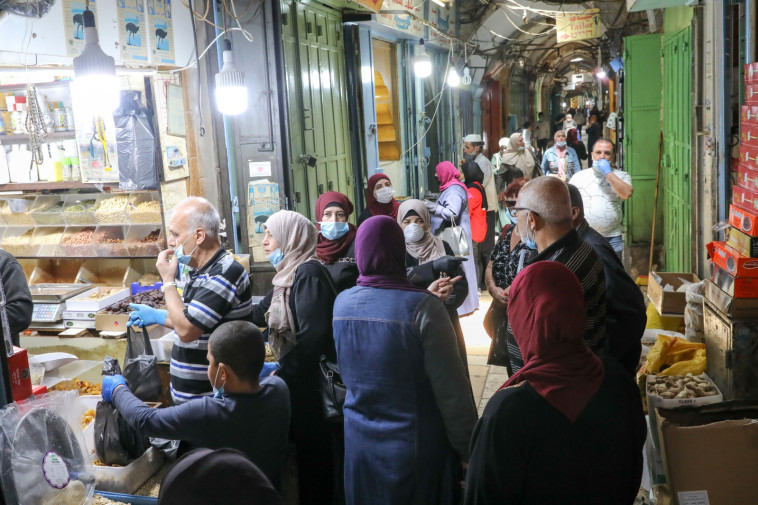 קורונה: השוק במזרח ירושלים (צילום: מרק ישראל סלם)