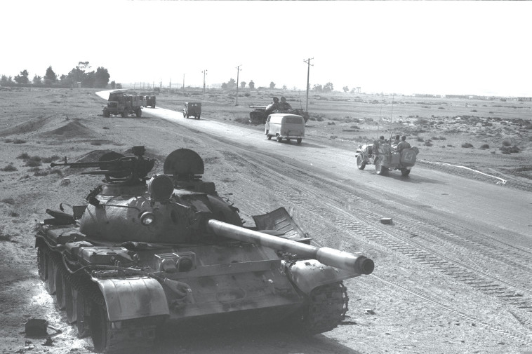  טנק מצרי פגוע במלחמת יום הכיפורים 