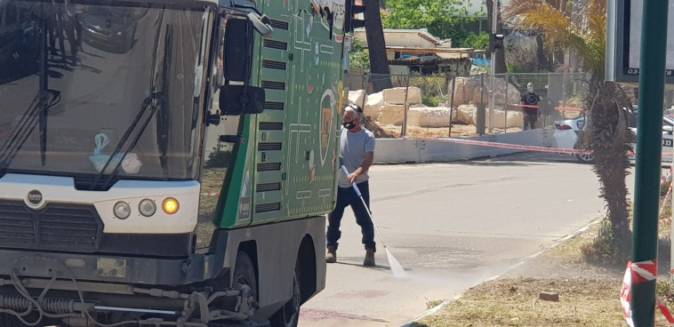 זירת אירוע הדקירה בכפר סבא