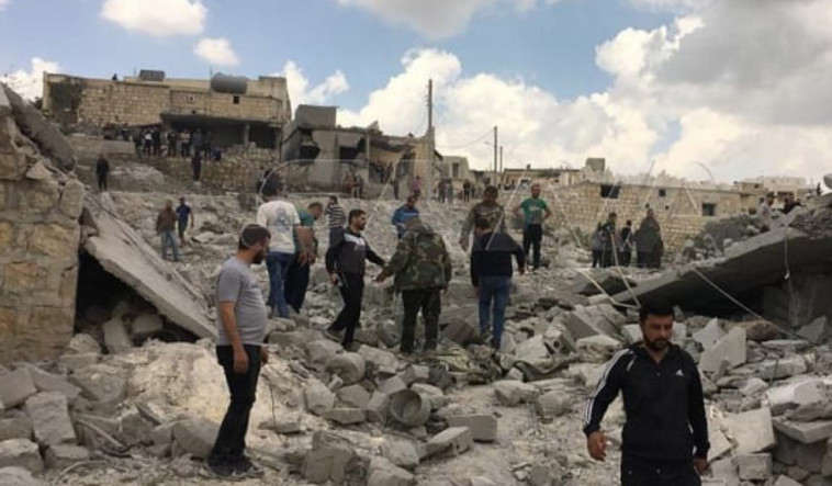 אזור התקיפה בסוריה