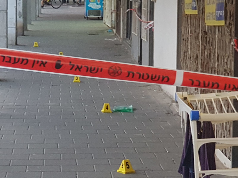 זירת אירוע הדקירה בבת ים 