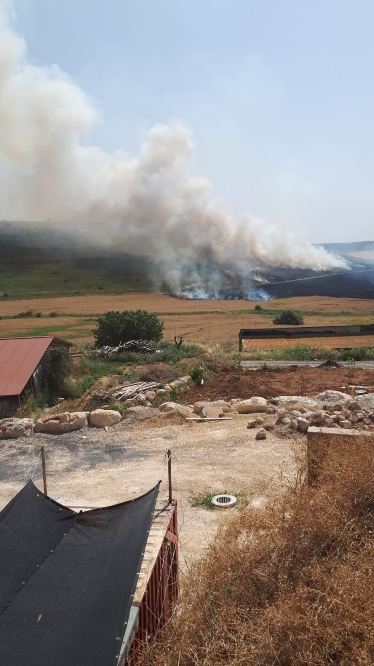 השריפה באזור אוריה 