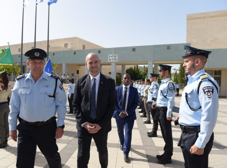 אמיר אוחנה בטקס קבלת פנים לשר לביטחון הפנים