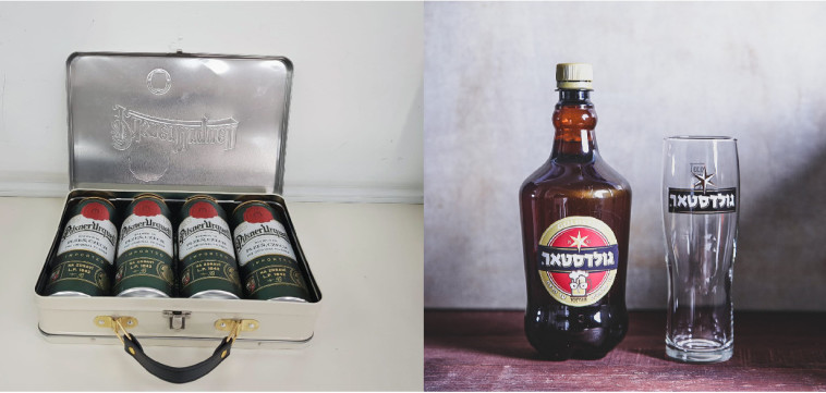 בירה מהחבית מבוקבקת ומארז הים של פאולנר
