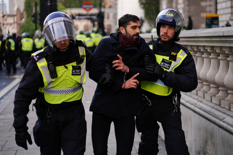 מחאה לזכר ג'ורג פלויד בלונדון