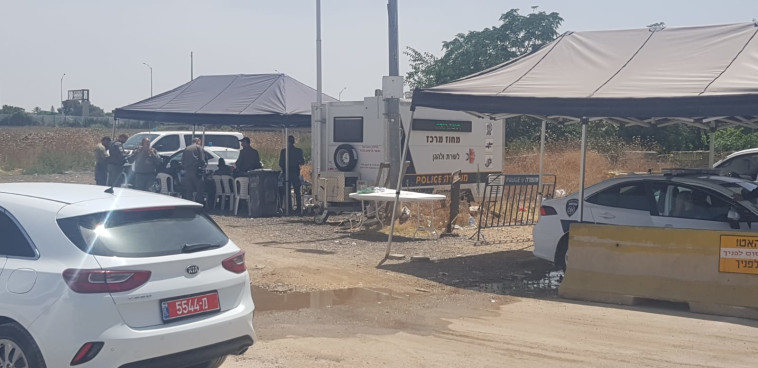 החפ''ק המשטרתי בכניסה לג'ואריש 