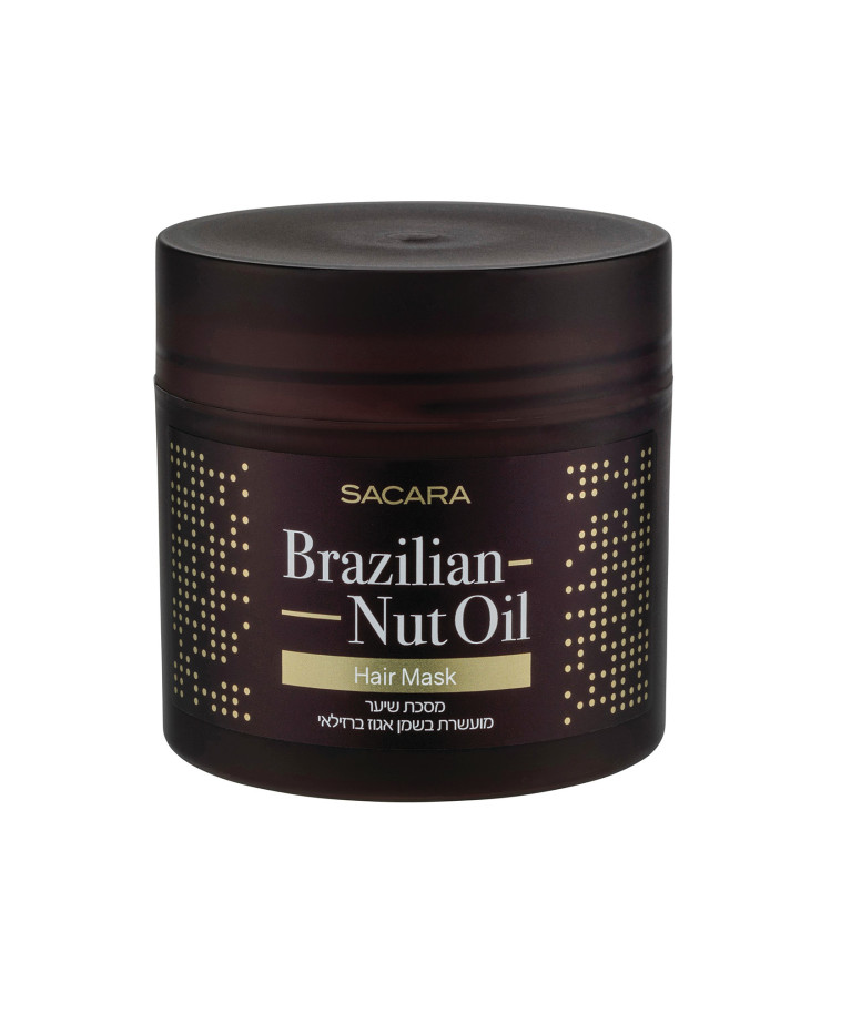 מסכה לשיער לחיזוק השיער של רשת סקארה על בסיס שמן אגוז ברזילאי 18.90 שקלים