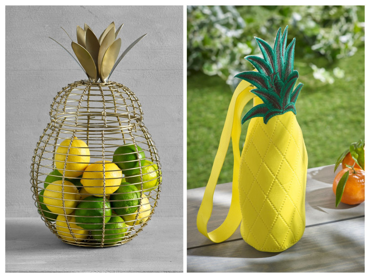 תיק טרמי לבקבוק. 28 שקלים. קערת פירות בצורת אננס. 64 שקלים 