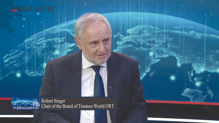רוברט זינגר, יו״ר רשת אורט העולמית בכנס הג׳רוזלם פוסט