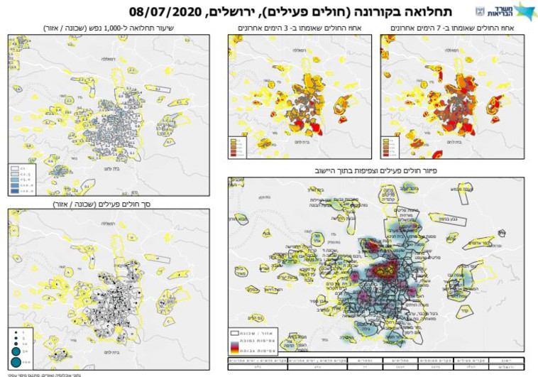 היקף התחלואה בירושלים