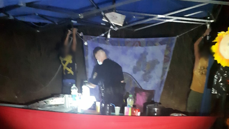 מסיבת טבע בניגוד להנחיות ביער בן שמן