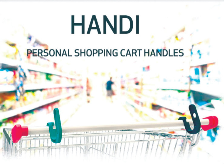 ידיות סטריליות אישיות לעגלת הסופרמרקט