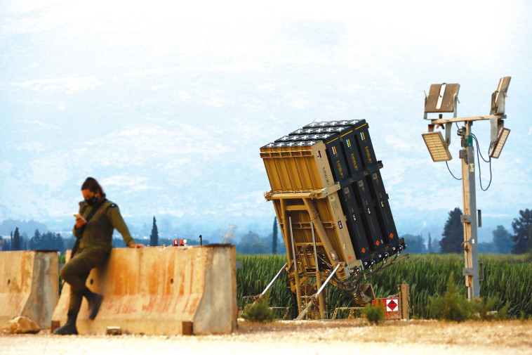 סוללת כיפת ברזל שהוצבה בצפון