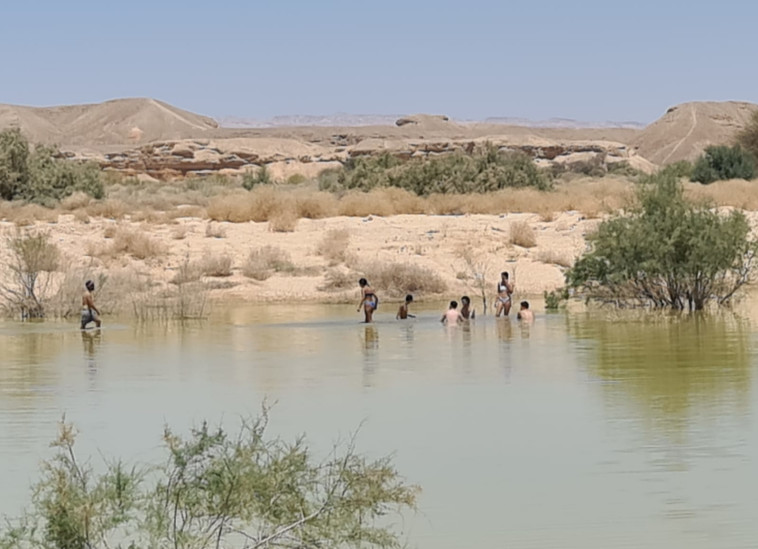 מטיילים בערבה  (צילום: תיירות הערבה התיכונה)