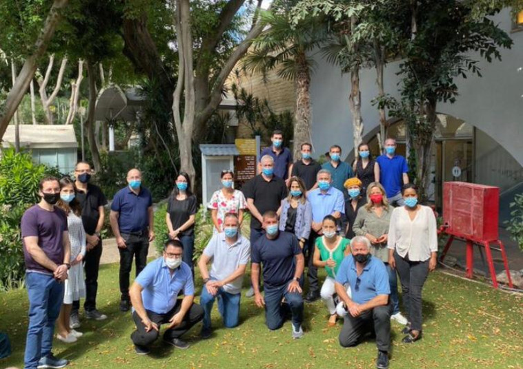 חברי כחול לבן בגיבוש.