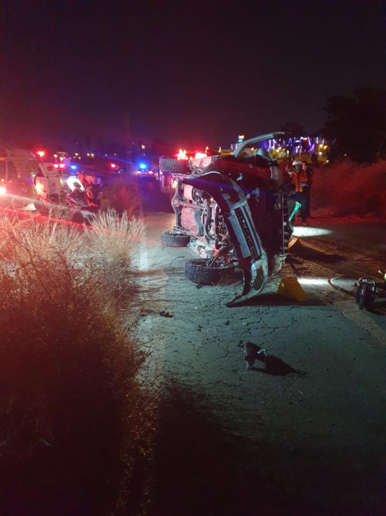 תיעוד מזירת התאונה בבאר שבע