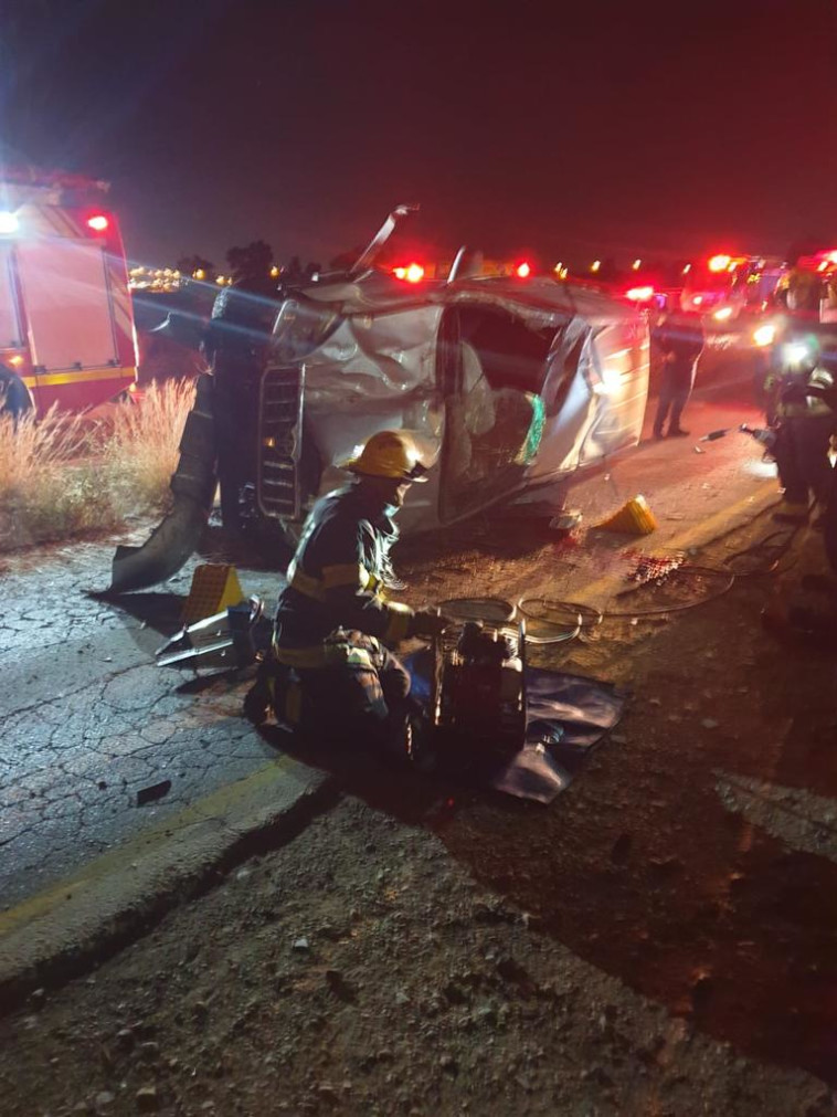 תיעוד מזירת התאונה בבאר שבע