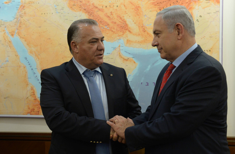 ראש העיר נצרת, עלי סאלם, עם רה''מ נתניהו