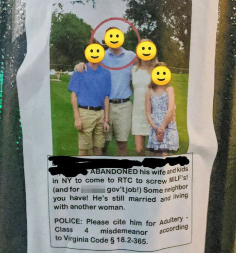 המודעה שתלתה האישה הפגועה