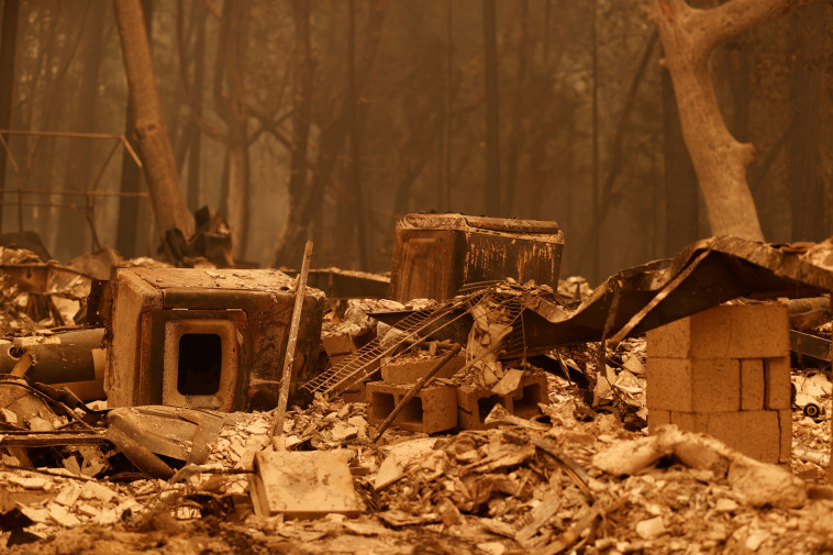 שריפת ענק בצפון קליפורניה (צילום: רויטרס)