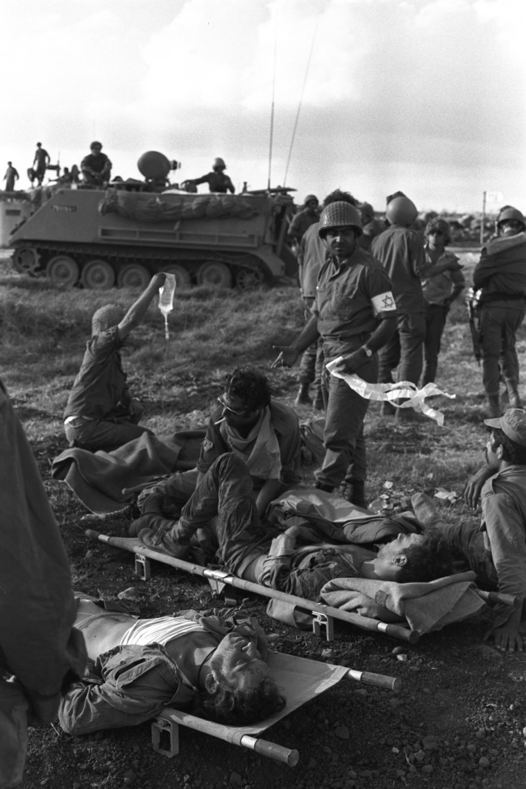 פינוי פצועים במלחמת יום כיפור