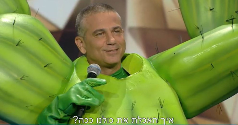 הזמר במסכה - ינון מגל (צילום: צילום מסך קשת)