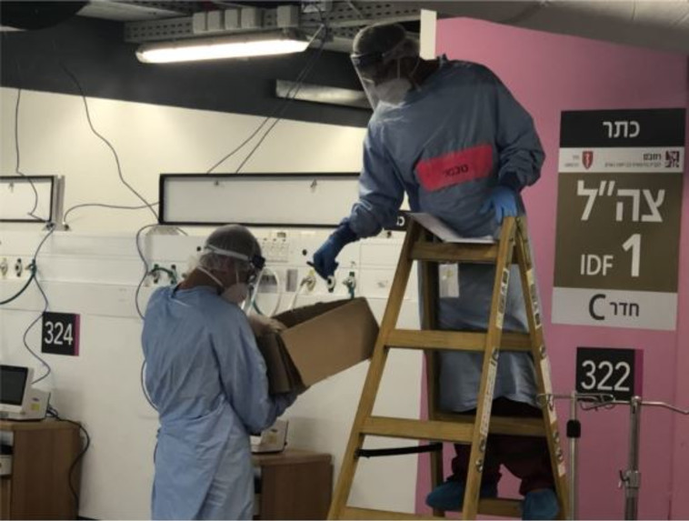 מחלקת הקורונה הצבאית ברמב''ם