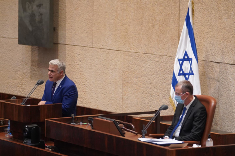 יאיר לפיד בדיון על ההסכם עם איחוד האמירויות 