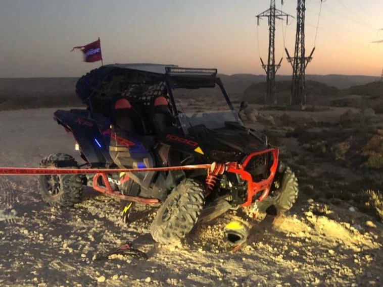 זירת תאונת הטרקטורונים סמוך לדימונה