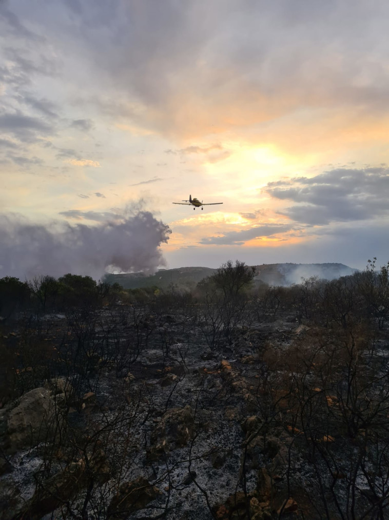 שריפה במפעל במושב מנות