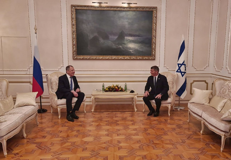 שר החוץ גבי אשכנזי נפגש עם עמיתו הרוסי, סרגיי לברוב