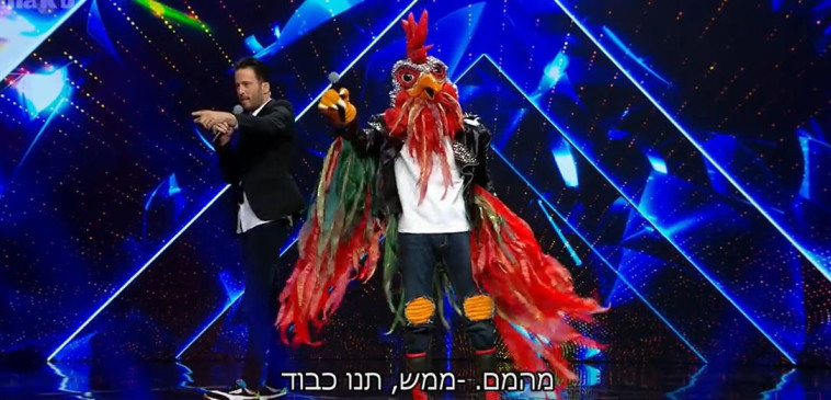 הזמר במסכה - התרנגול (צילום: צילום מסך)