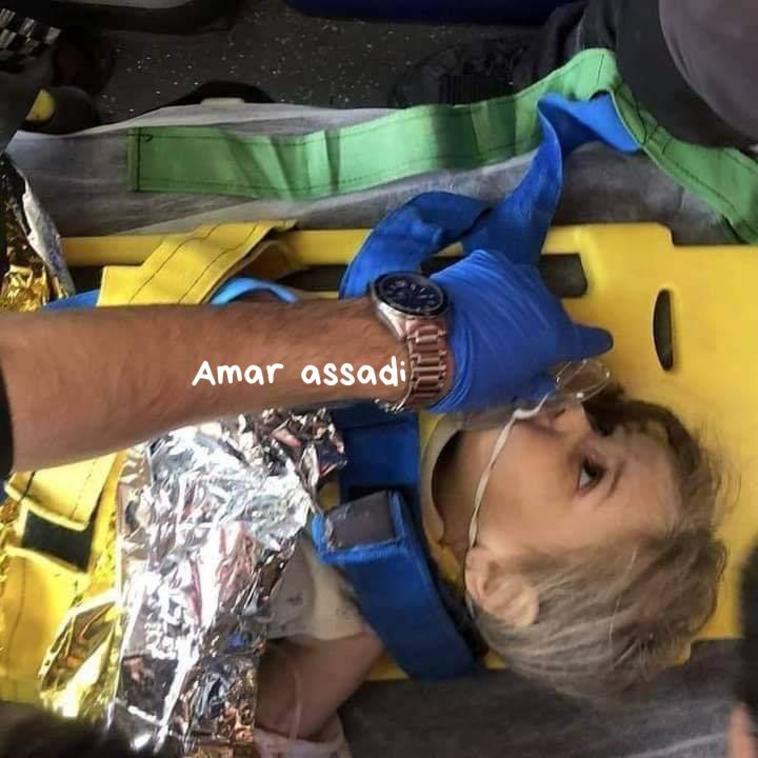 בת ה-3 אחרי שניצלה ברעידת האדמה 