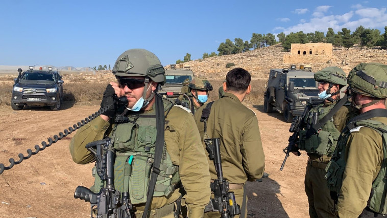 כוחות צה''ל שסיכלו את ניסיון פיגוע הדקירה סמוך לחברון